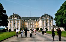 Baroque Castle Augustusburg in Bruehl.